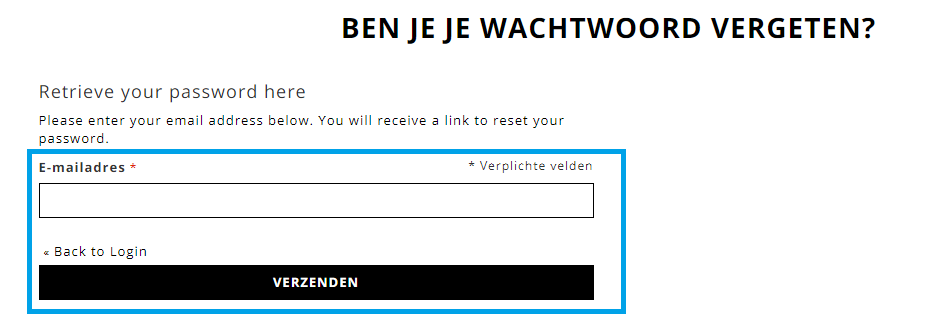 Ik ben mijn wachtwoord vergeten – WE ARE KNITTERS